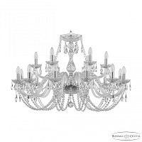 Люстра хрустальная 101/12+6/360 Ni Bohemia Ivele Crystal (Богемия Ивеле Кристалл)