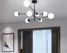 Люстра подвесная Alfa Light F3824-18 GAB+BK E27*10