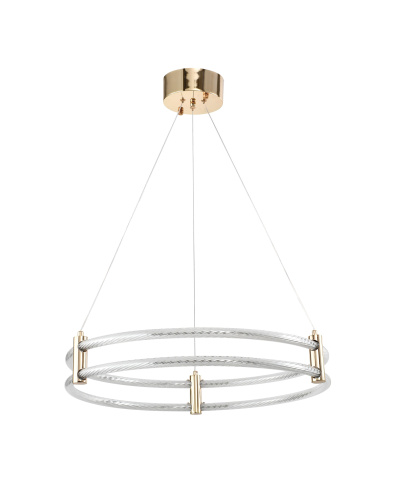 Подвесной светильник золото LED 116Вт D60см Zortes RINGER ZRS.57792.116 фото 5