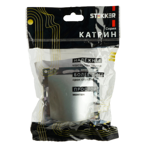 Кабельный вывод (механизм), STEKKER, серия Катрин, серебро, GLS00-7116-03 фото 8