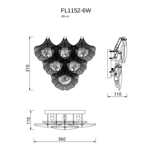 Бра Infinita FL1152-6W фото 2 Бра Infinita FL1152-6W фото 2