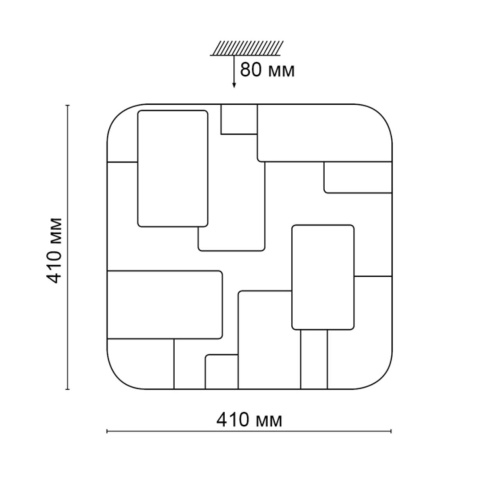 2085/DL PALE SN 000 Светильник пластик/белый LED 48Вт 3000-6300K 410х410 IP43 пульт ДУ NORES фото 2 2085/DL PALE SN 000 Светильник пластик/белый LED 48Вт 3000-6300K 410х410 IP43 пульт ДУ NORES фото 2
