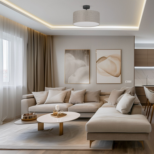 Потолочный светильник с тканевым абажуром 6247 Rondo Linen фото 4 Потолочный светильник с тканевым абажуром 6247 Rondo Linen фото 4