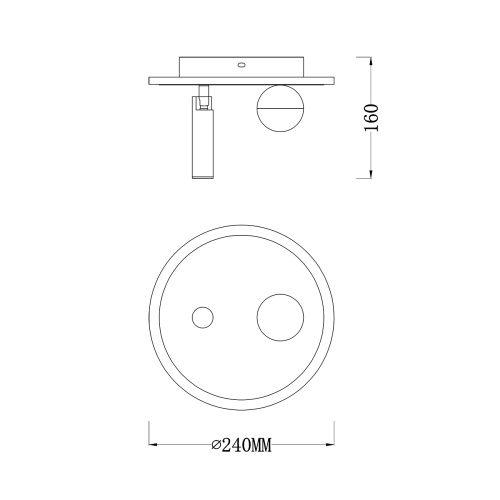Настенно-потолочный свет Escada 20022SMA/01 LED 22W 4000K белый фото 2
