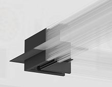 Коннектор угловой 90° для встраиваемого шинопровода под ГКЛ 12.5мм Magnetic 10 48В черный
