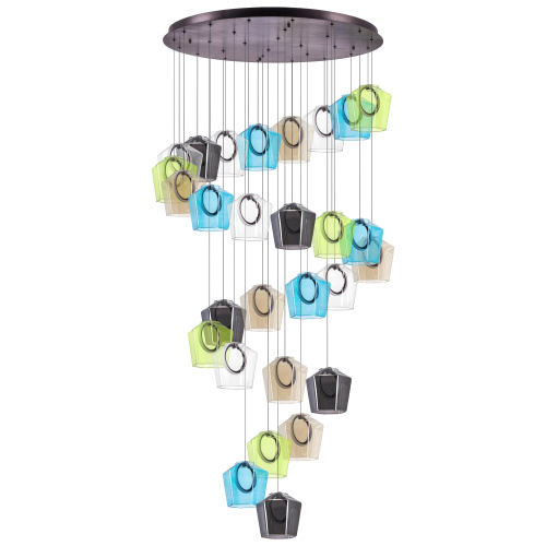 796289 Люстра CARAMELLO LED 28х6W 2700LM КОФЕЙНЫЙ/МУЛЬТИКОЛОР 3000K 796289 Люстра CARAMELLO LED 28х6W 2700LM КОФЕЙНЫЙ/МУЛЬТИКОЛОР 3000K