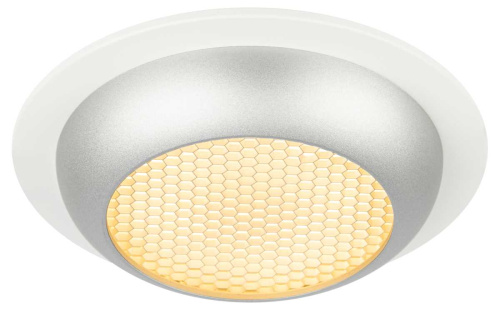 Светильник встраиваемый ЭРА KL111 WH/SL под лампу GX53 белый/серебро матовый Б0061539 фото 6