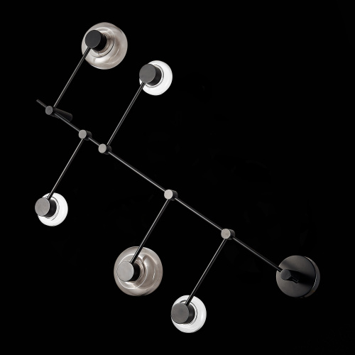 SL6005.401.05 Светильник настенно-потолочный ST-Luce Черный/Дымчатый, Прозрачный LED 5*3W 3000K VALLO фото 4