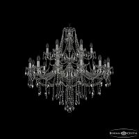 Люстра хрустальная 1415/12+6/360/2d Ni