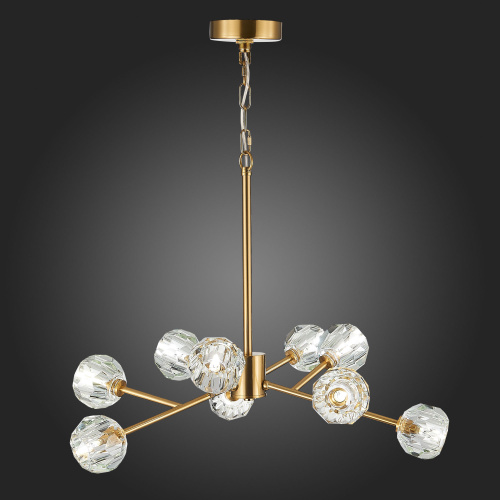 SL1166.303.09 Светильник подвесной ST-Luce Латунь/Прозрачный G9 LED 9*5W ROMANO фото 9