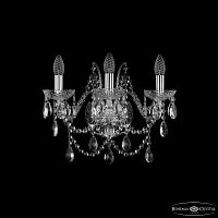 Бра хрустальные 1411B/3/160 Ni Bohemia Ivele Crystal (Богемия Ивеле Кристалл)