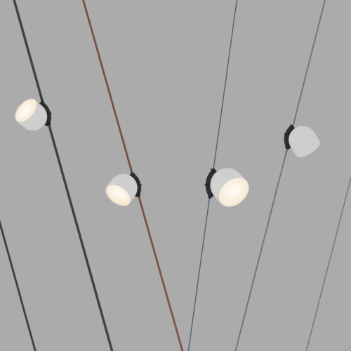 DK5543-WH+BK Поворотный светильник для трека-ремня Belty, серия Spot, со светодиодом, D100*H107мм, 48V DC, 12W, RA90, 120°, 3000K, IP20, белый с черным, алюминий фото 4