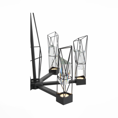 SL815.303.06 Люстра подвесная ST-Luce Серый графит/Серый графит, Прозрачный LED 6*8W 4000K PROGETTO фото 10