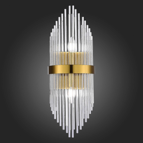 SL1178.201.02 Бра ST-Luce Золотистый/Золотистый, Прозрачный E14 2*40W AREZZO фото 4