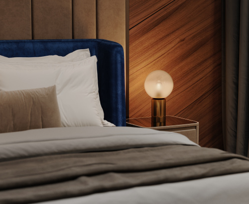 SL1190.213.01 Подвес ST-Luce Золотистый/Прозрачно-белый E27 1*60W CASSIUS фото 5