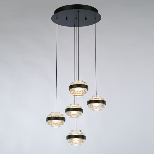 Подвесной светильник MD22030002-5A black/clear фото 2 Подвесной светильник MD22030002-5A black/clear фото 2