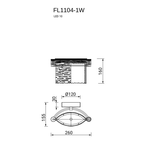 Бра De Palais FL1104-1W фото 2