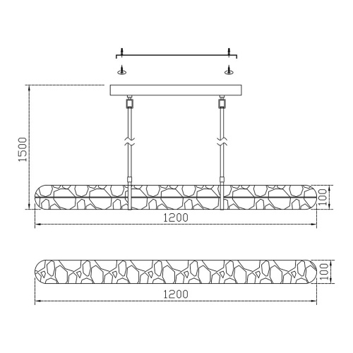 Подвесной светильник Brilloux FL1203-12PL фото 2