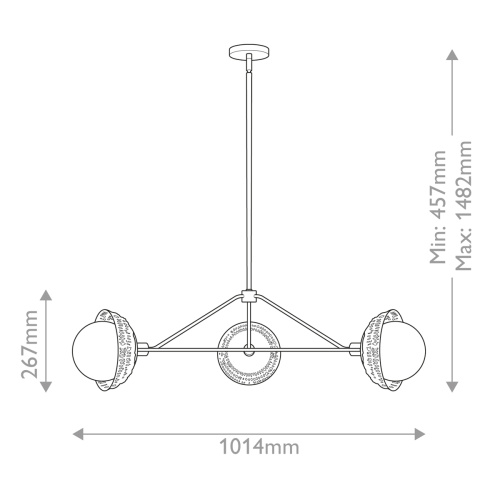 Люстра Alora Mood, Арт. ALM-PERTH3-GD фото 7