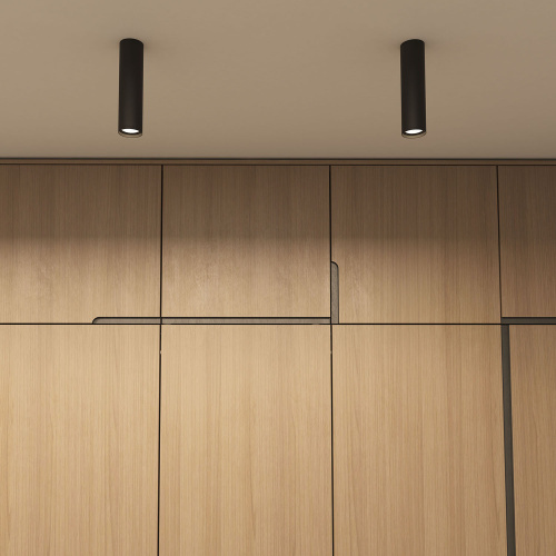 DK2052-BK Накладной светильник, IP 20, 15 Вт, GU10, черный, алюминий фото 2