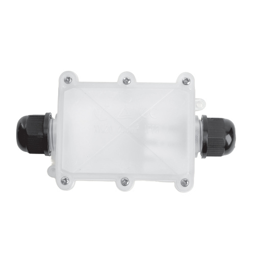 LD537 Коробка распределительная водонепрониц. 2 вых. с 4-конт. коннектором, STEKKER, 450V, 130х70х41, прозрач фото 3