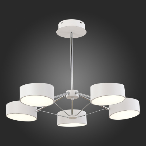 SLE6005-502-05 Светильник потолочный Белый, Хром/Белый LED 5*10W VALLE фото 3