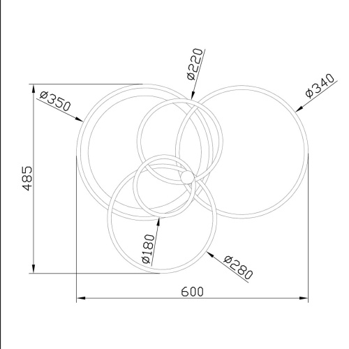 Потолочный светильник Escada 10213/4 LED*84+24W Chrome/Gold фото 2