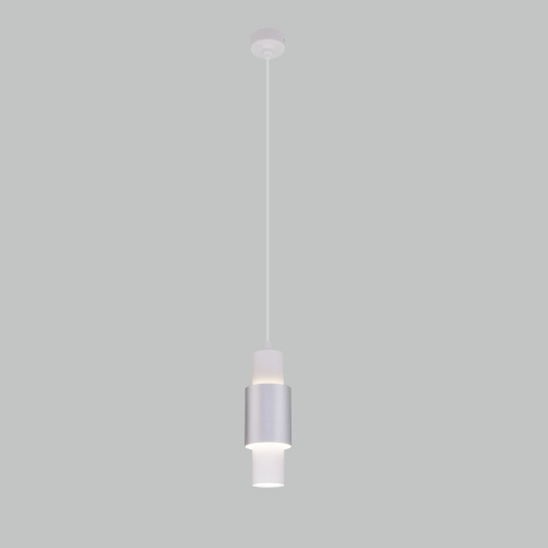 Подвесной светодиодный светильник 50204/1 LED белый/матовое серебро фото 3 Подвесной светодиодный светильник 50204/1 LED белый/матовое серебро фото 3