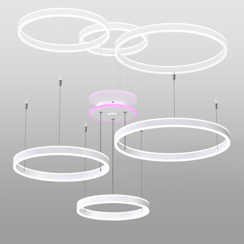 Citilux Дуэт Смарт CL719A700 RGB Умная подвесная люстра Белая фото 10 Citilux Дуэт Смарт CL719A700 RGB Умная подвесная люстра Белая фото 10