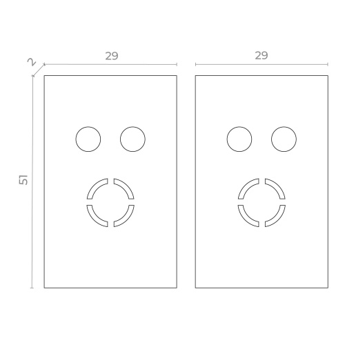ST068.409.13 Торцевая заглушка SKYFLAT (2 шт) ST-Luce Черный SKYFLAT фото 2