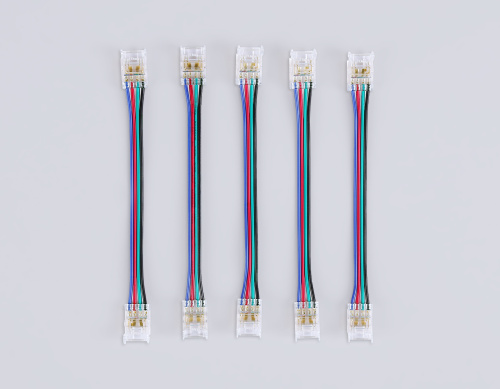Соединитель гибкий двухсторонний COB RGB 10 мм 12-24В (4 конт.) 5 шт фото 3 Соединитель гибкий двухсторонний COB RGB 10 мм 12-24В (4 конт.) 5 шт фото 3