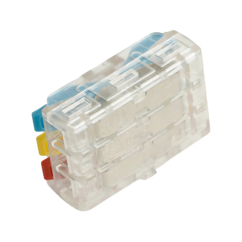 Клемма супер-компактная проходная серии 219 на 3 контакта STEKKER,LD219-423,  (DIY упак 10 шт) фото 4