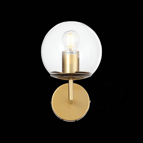 SL1150.201.01 Светильник настенный ST-Luce Матовое золото/Прозрачный E27 1*40W LIORA фото 4