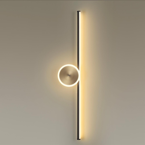 6601/18WL HIGHTECH ODL23 000 черный/античная бронза/металл Настенный св-к IP20 LED 18W 1080Лм 3000K STILO фото 5