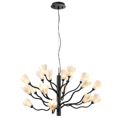 5090/18 MODERN ODL25 553 черный матовый/белый/фарфор Люстра G4 LED 18*5W GARDI фото 4 5090/18 MODERN ODL25 553 черный матовый/белый/фарфор Люстра G4 LED 18*5W GARDI фото 4