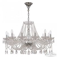 Люстра хрустальная 107/12/300 Ni Bohemia Ivele Crystal (Богемия Ивеле Кристалл)