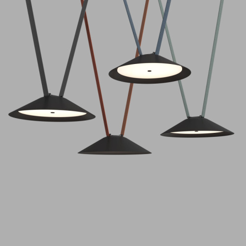 DK5664-BK Cветильник для трека-ремня Belty Smart, серия Flow, со светодиодом, D300*H71мм, 48V DC, 20W, RA90, 120°, 2700-6500K, IP20, черный, алюминий фото 3