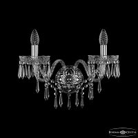 Бра хрустальные 1403B/2/195/XL Ni Bohemia Ivele Crystal (Богемия Ивеле Кристалл)