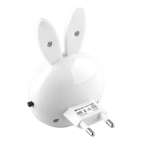 Светильник ночник Feron FN1168 1W 220V, белый фото 3