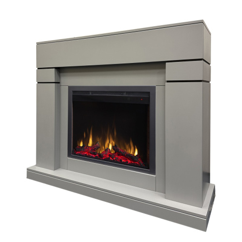 Электрокамин RealFlame Lindelse 25,5/26 GR серый c очагом Saphir 25,5 фото 2 Электрокамин RealFlame Lindelse 25,5/26 GR серый c очагом Saphir 25,5 фото 2