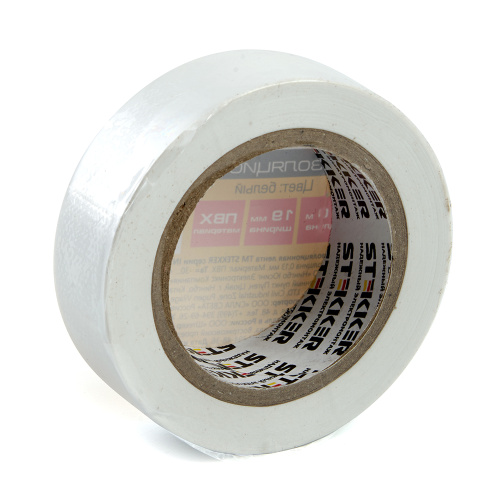 Изоляционная лента STEKKER INTP01319-10 0,13*19 10 м. белая фото 5