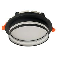 Светильник встраиваемый Feron DL702 LUNA потолочный GX70 черный круг