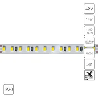 Светодиодная лента 48V 14,4W/m 4000К 5м IP20 Arte Lamp TAPE A4812010-06-4K