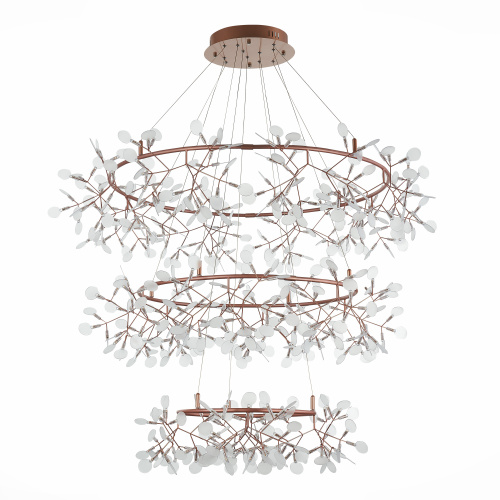 SL379.203.486 Люстра подвесная ST-Luce Медный/Белый LED 486*0,5W 3500K  (из 3-х коробок) RAFINA фото 6