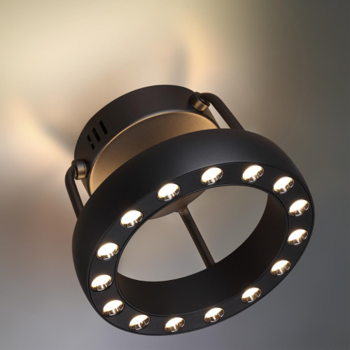 359398 OVER NT24 278 черный Светильник накладной светодиодный IP20 LED 12W вниз/5W вверх 220V 1360Лм 3000K TURN фото 5 359398 OVER NT24 278 черный Светильник накладной светодиодный IP20 LED 12W вниз/5W вверх 220V 1360Лм 3000K TURN фото 5