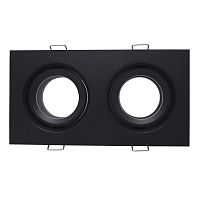ST255.428.02 Св-к встр. Черный GU10 2*50W  IP65 L180xW90xH40 220V Без ламп Встраиваемые светильники