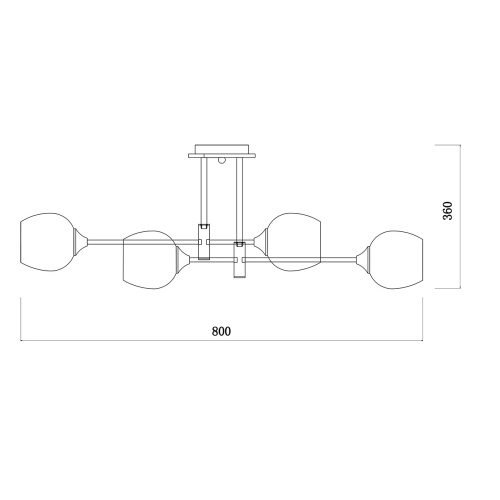 Светильник на штанге Escada 1138/8P E27*40W Chrome фото 2 Светильник на штанге Escada 1138/8P E27*40W Chrome фото 2