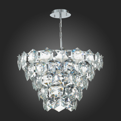 SL1631.103.09 Люстра подвесная ST-Luce Хром/Прозрачный E14 9*40W VITERBO фото 6 SL1631.103.09 Люстра подвесная ST-Luce Хром/Прозрачный E14 9*40W VITERBO фото 6