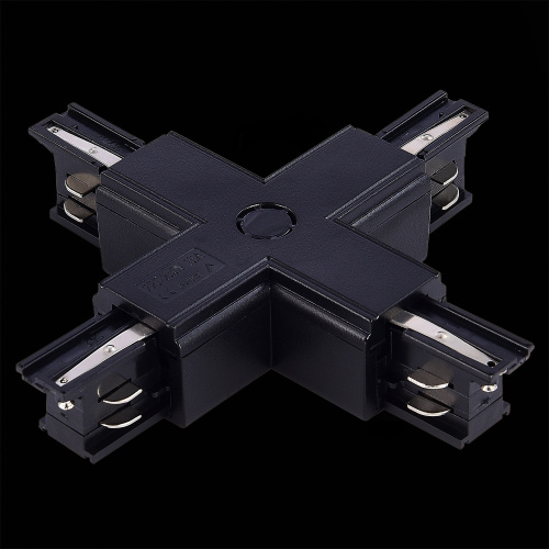 ST030.409.17 Х-образный токоподвод для трехфазного шинопровода ST-Luce Черный TRACE