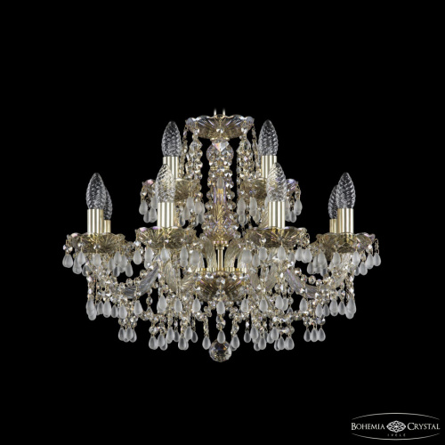 Люстра хрустальная 1410/8+4/195 G V0300 M801 Bohemia Ivele Crystal (Богемия Ивеле Кристалл)